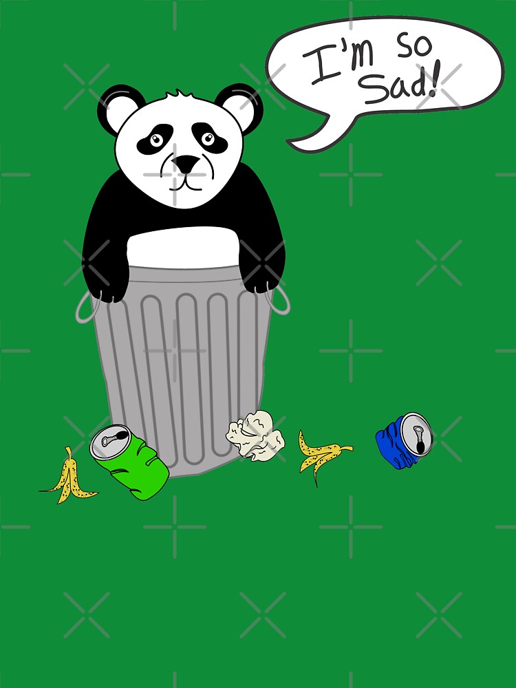 sad trash panda by B0red T-Shirts, Hoodie, Sweatshirt | BlankRebels.com (Image 3)