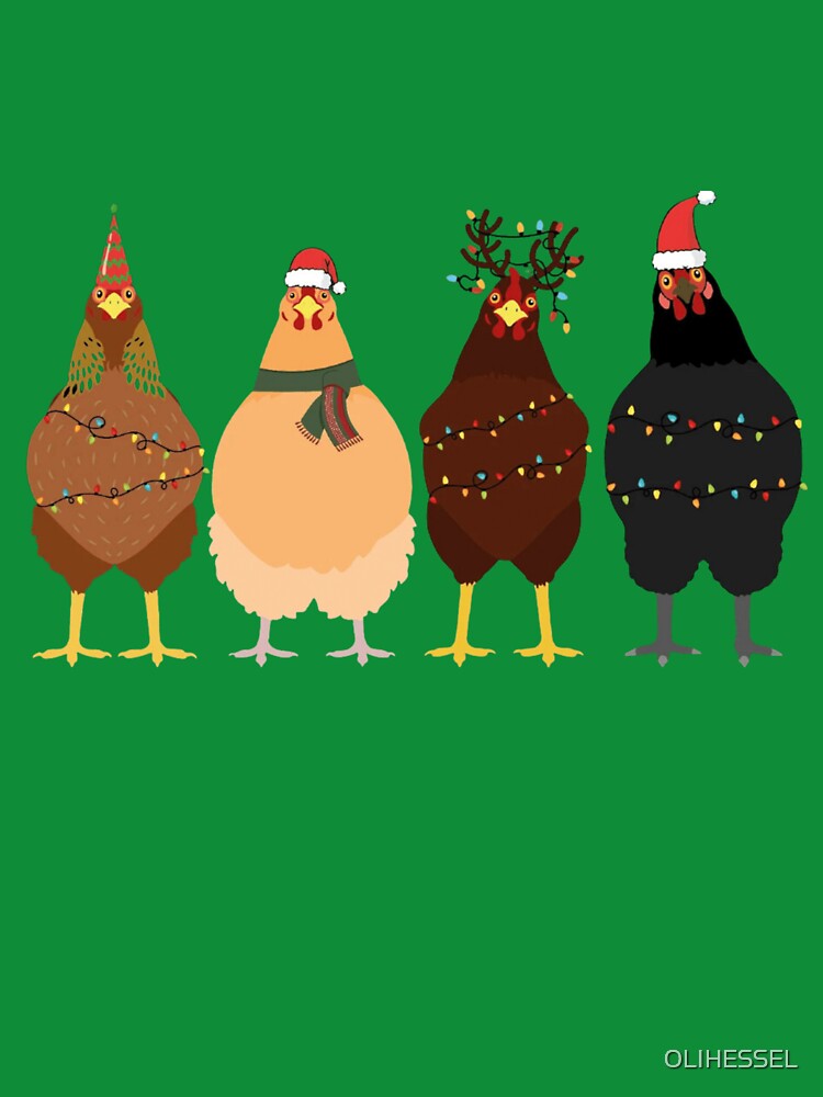 сute christmas chickens Christmas Farm by OLIHESSEL T-Shirts, Hoodie, Sweatshirt | BlankRebels.com (Image 3)