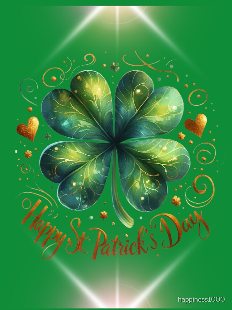 Happy St. Patrick's Day, Happy St. Patrick's Day Gifts and Apparel, Happy St. Patrick's Day T-Shirt, Happy St.... (Image 3)