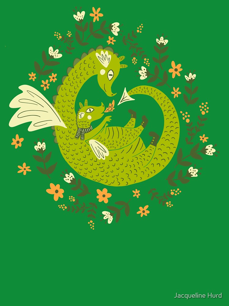 Mama and Baby Dragon by Jacqueline Hurd T-Shirts, Hoodie, Sweatshirt | BlankRebels.com (Image 3)