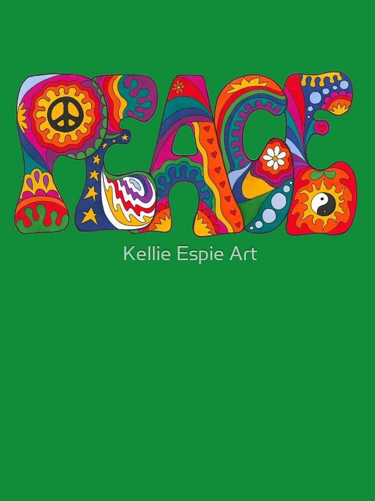 Psychedelic Peace by Kellie Espie Art T-Shirts, Hoodie, Sweatshirt | BlankRebels.com (Image 3)