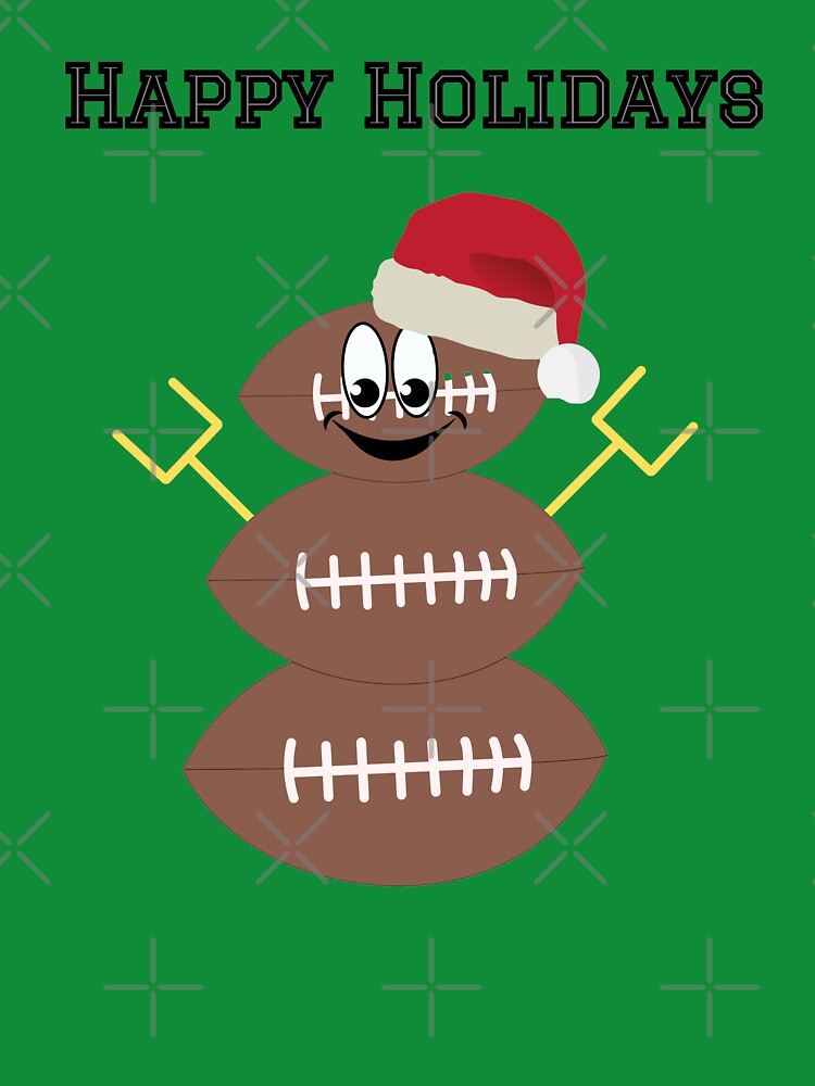 Football Santa Snowman Happy Holidays by cmd-art T-Shirts, Hoodie, Sweatshirt | BlankRebels.com (Image 3)