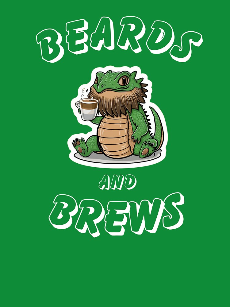 Beards and Brews Bearded Dragon by TailgatingJawns T-Shirts, Hoodie, Sweatshirt | BlankRebels.com (Image 3)