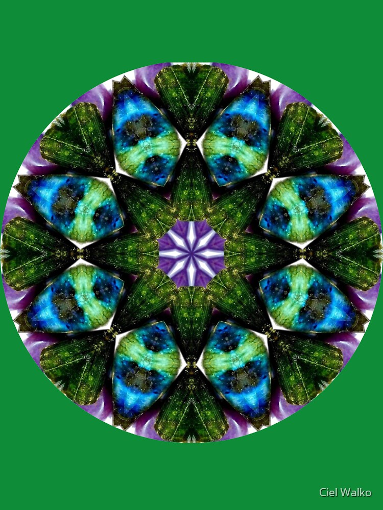 Mystic Prophet-Labradorite, Green Tourmaline, Charoite Gemstone Mandala by Ciel Walko T-Shirts, Hoodie, Sweatshirt (Image 3)