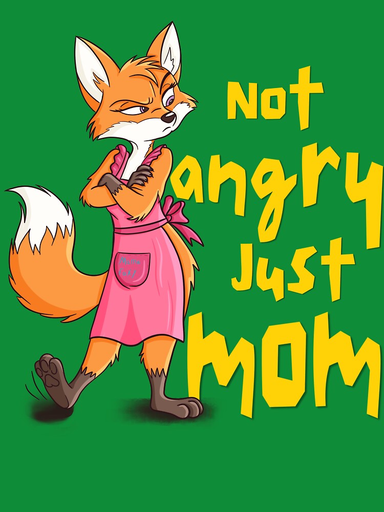 Not Angry Just Mom – Funny Motherhood Quote T-Shirt by Turiva Hoodie, Sweatshirt | BlankRebels.com (Image 3)