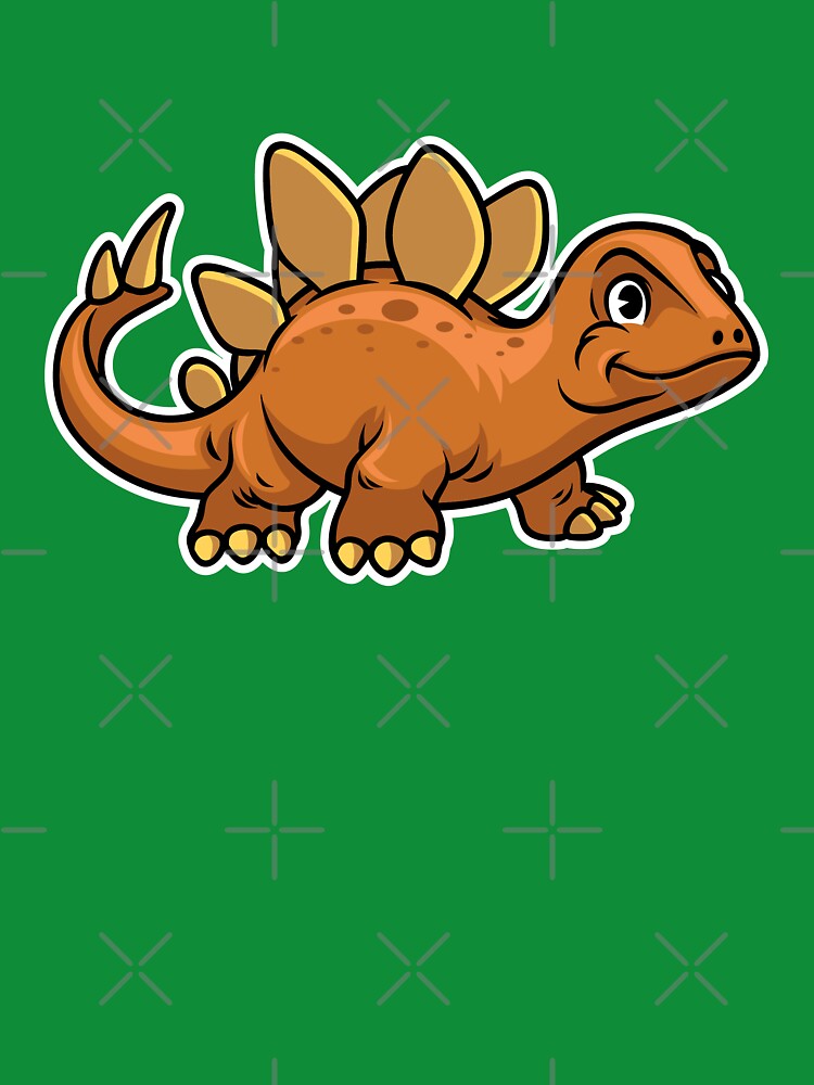 Cute Stegosaurus Happy Dinosaur by PosterpartyCo T-Shirts, Hoodie, Sweatshirt | BlankRebels.com (Image 3)