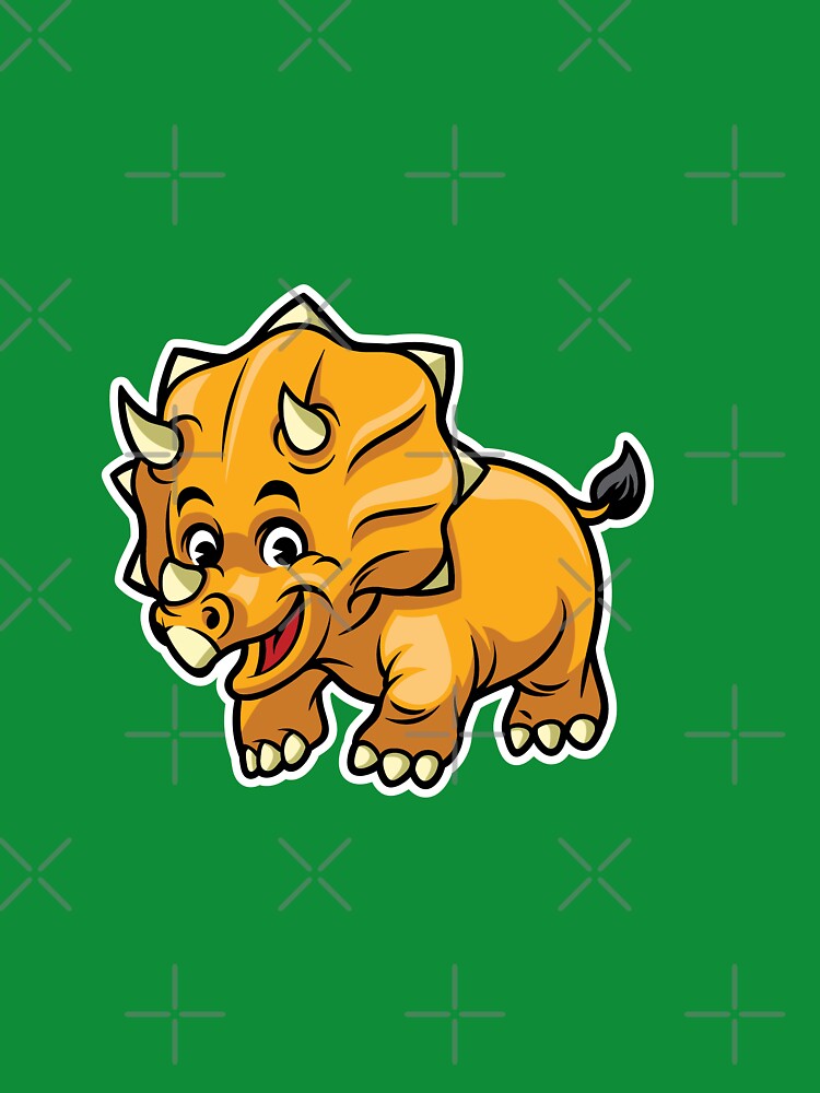 Cute Triceratops Happy Dinosaur by PosterpartyCo T-Shirts, Hoodie, Sweatshirt | BlankRebels.com (Image 3)