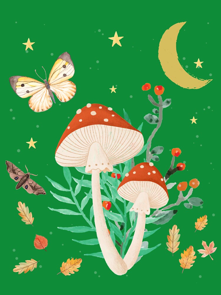 Cottagecore Mushroom Dark Aesthetic Goblincore Design by hausofvegas T-Shirts, Hoodie, Sweatshirt | BlankRebels.com (Image 3)