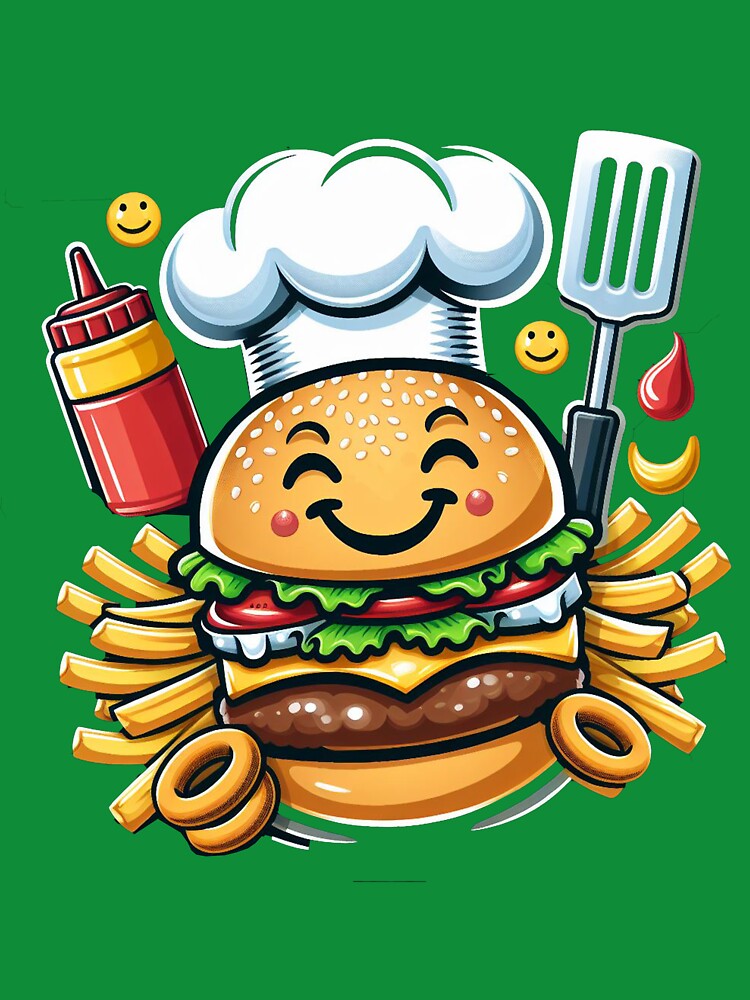Burger Bliss: Happy Bites Delight by maheart83 T-Shirts, Hoodie, Sweatshirt | BlankRebels.com (Image 3)