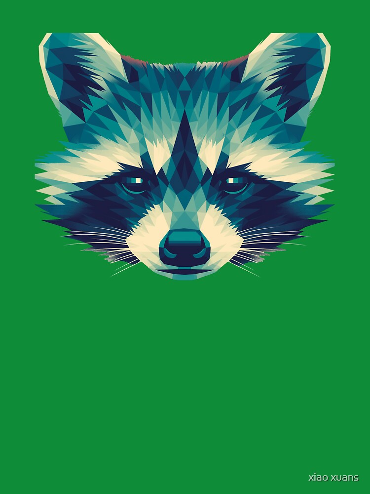Geometric Raccoon by xiao xuans T-Shirts, Hoodie, Sweatshirt | BlankRebels.com (Image 3)