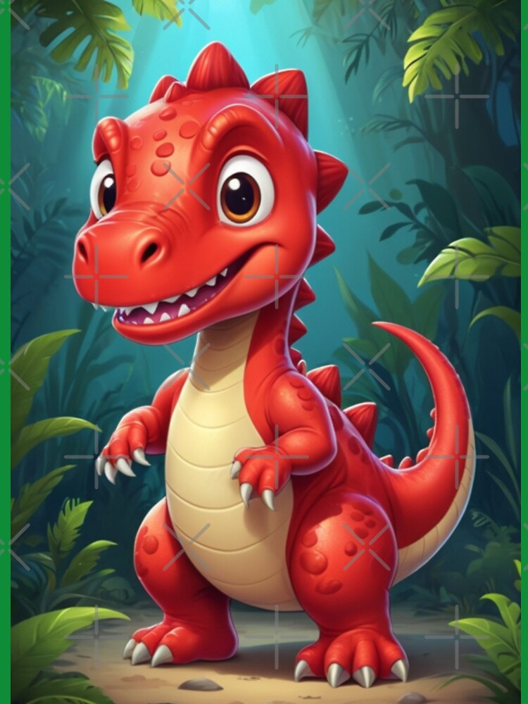 cute red dinosaur by KIDS-PRINTS T-Shirts, Hoodie, Sweatshirt | BlankRebels.com (Image 3)
