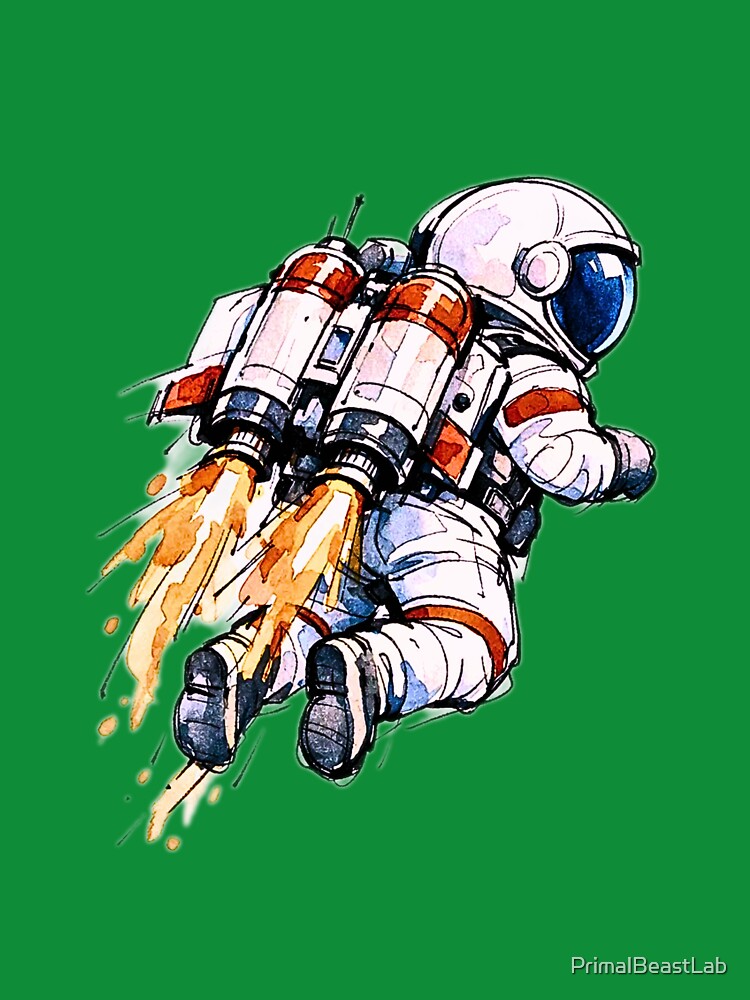 Rocket Boost Astronaut by PrimalBeastLab T-Shirts, Hoodie, Sweatshirt | BlankRebels.com (Image 3)