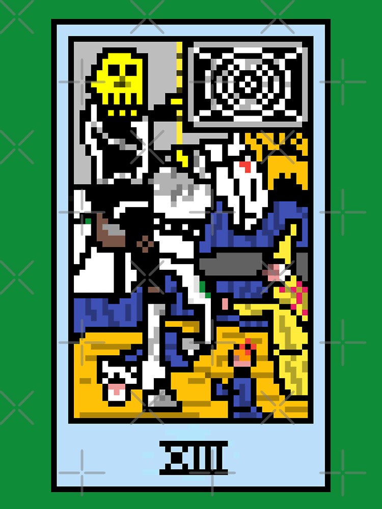 Wait Is This Pixel Art Tarot? Green Major Arcana 'Death' ( Stickers Other Accessories) T-Shirts, Hoodie, Sweatshirt