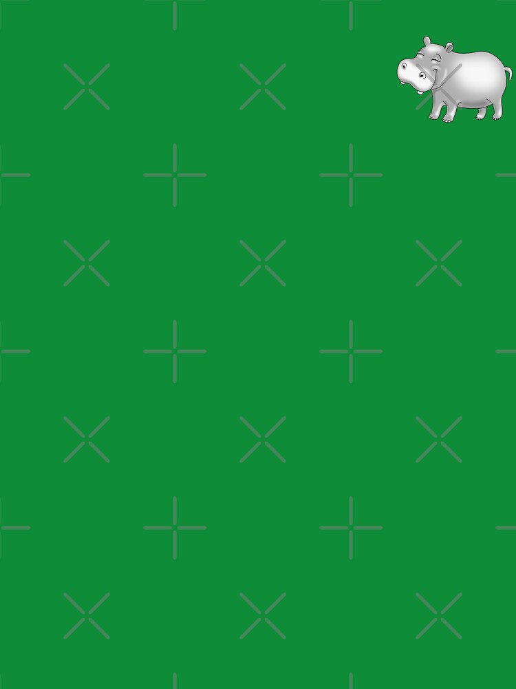 Hippo Cute Hippopotamus on green by pablomendoza T-Shirts, Hoodie, Sweatshirt | BlankRebels.com (Image 3)