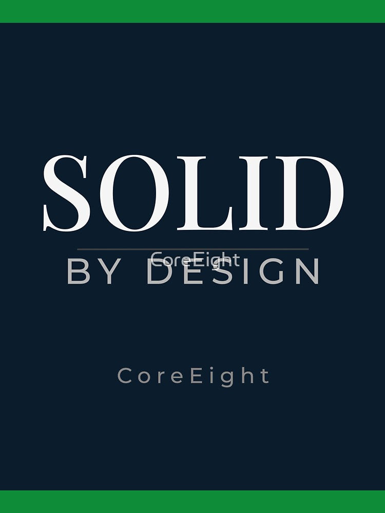 Solid By Design Minimal Typography | Premium Core Strength Quote by CoreEight by CoreEight T-Shirts, Hoodie,... (Image 3)