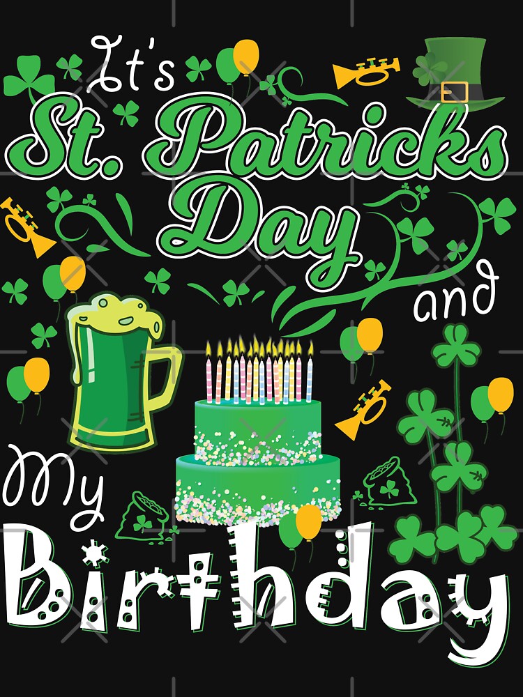 Funny Saint Patricks Day My Birthday Drinking Gifts by Cheap Women's Shirts Hoodie, Sweatshirt | BlankRebels.com (Image 3)