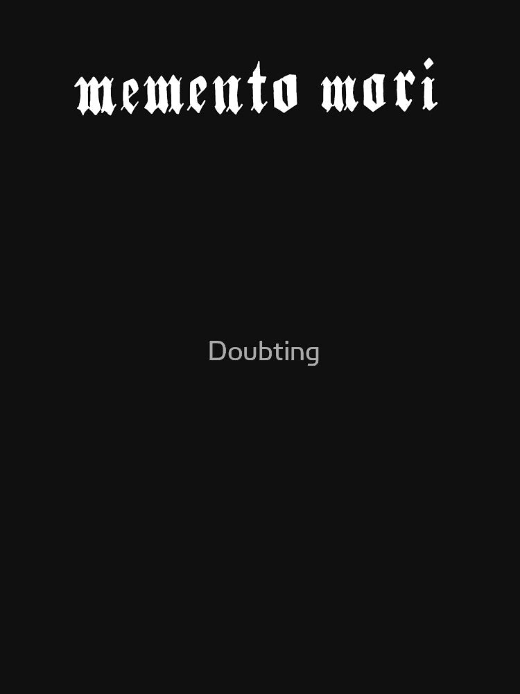 Memento Mori tattoo white by Doubting T-Shirts, Hoodie, Sweatshirt | BlankRebels.com (Image 3)