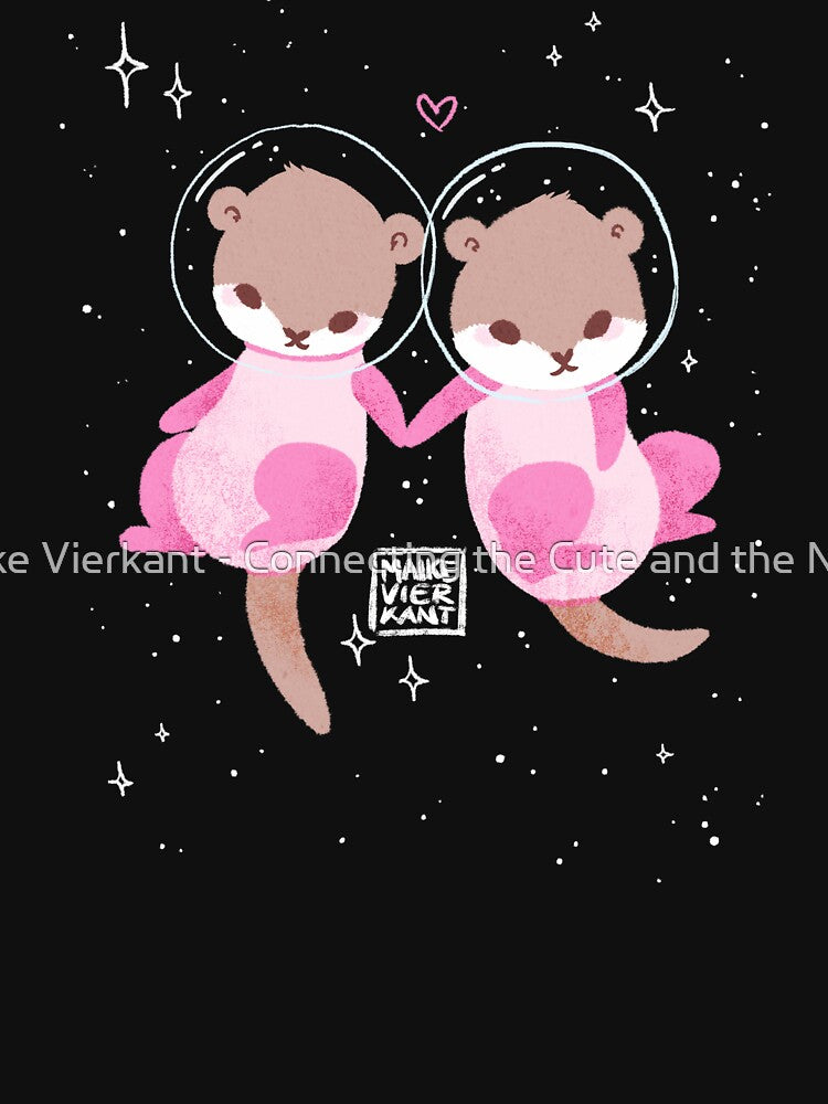 Space Otters by Maike Vierkant - Connecting the Cute and the Nerdy T-Shirts, Hoodie, Sweatshirt | BlankRebels.com (Image 3)