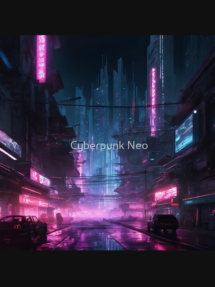 Cyberpunk Night City Art #5 by Cyberpunk Neo T-Shirts, Hoodie, Sweatshirt | BlankRebels.com (Image 3)