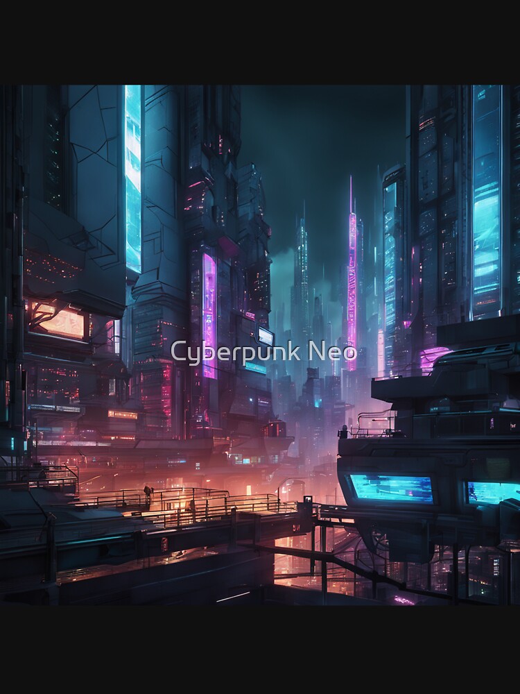 Cyberpunk Night City Art #9 by Cyberpunk Neo T-Shirts, Hoodie, Sweatshirt | BlankRebels.com (Image 3)