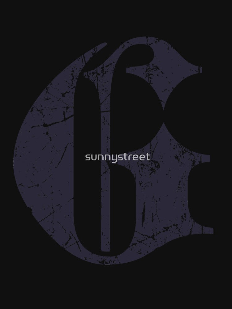 Dark Grunge Monogram Letter "G" Blackletter by SunnyStreet T-Shirts, Hoodie, Sweatshirt | BlankRebels.com (Image 3)