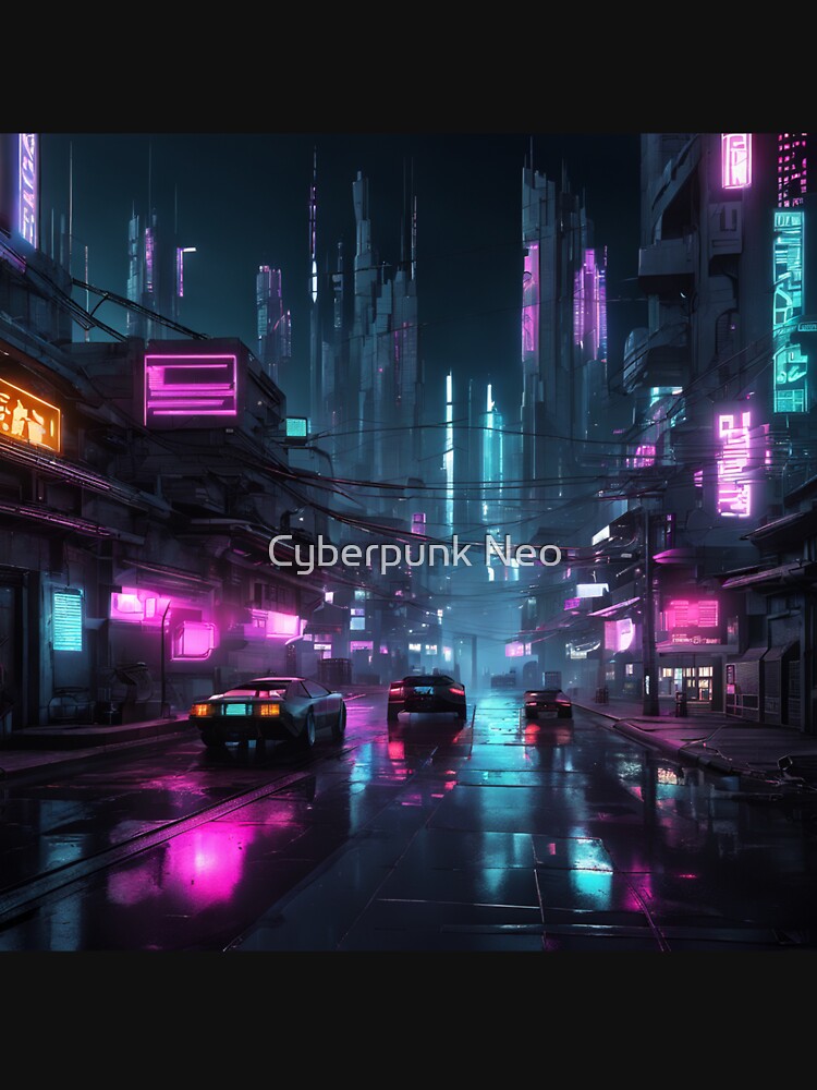 Cyberpunk Night City Art #6 by Cyberpunk Neo T-Shirts, Hoodie, Sweatshirt | BlankRebels.com (Image 3)