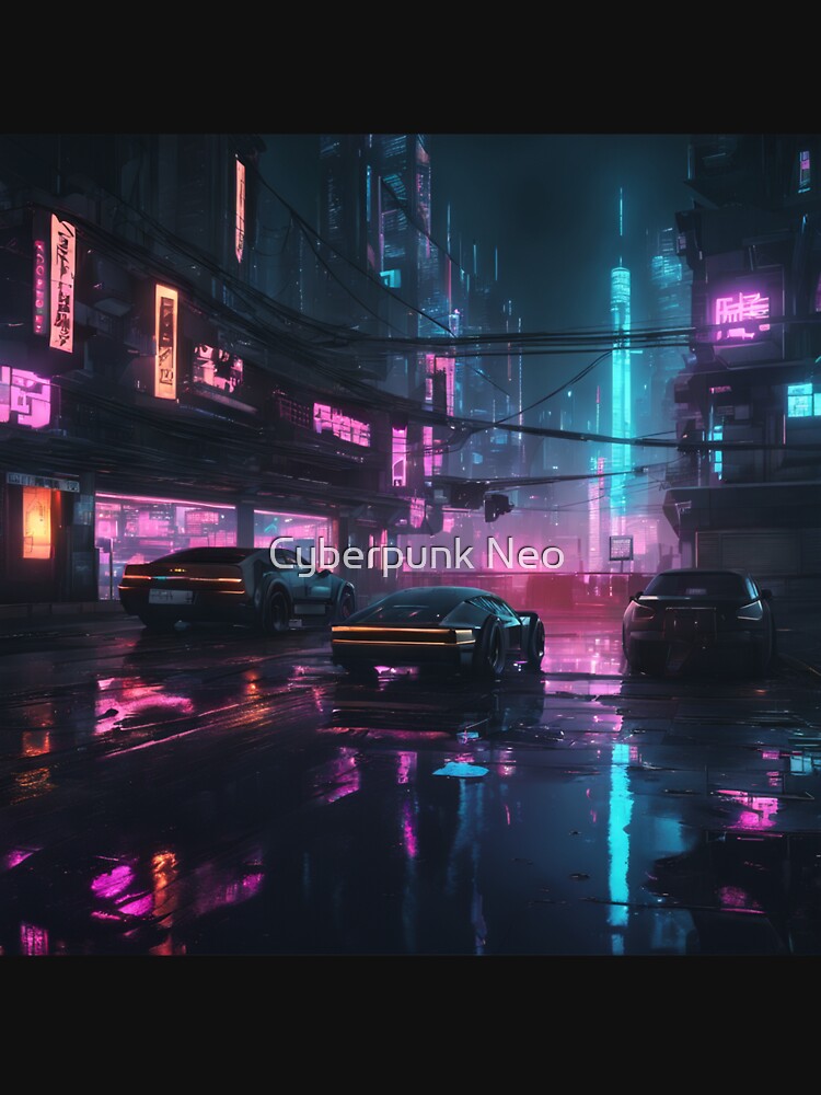 Cyberpunk Night City Art #4 by Cyberpunk Neo T-Shirts, Hoodie, Sweatshirt | BlankRebels.com (Image 3)