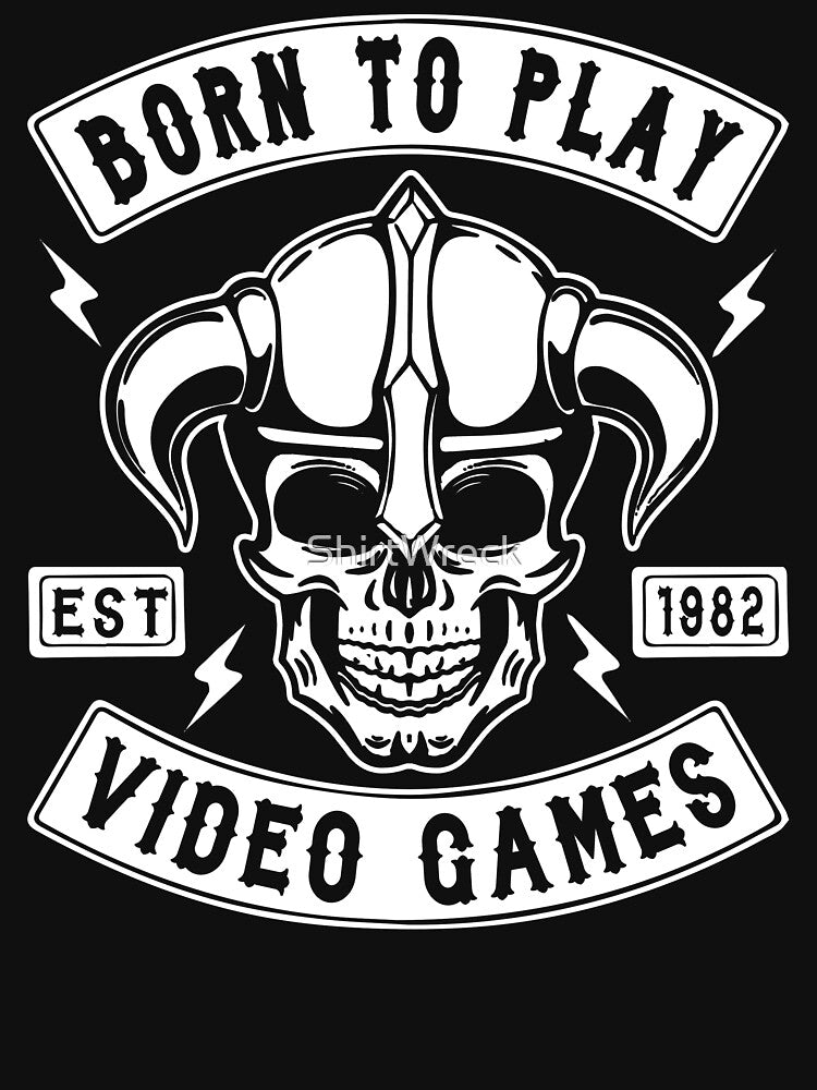 GAMING - BORN TO PLAY VIDEO GAMES by ShirtWreck T-Shirts, Hoodie, Sweatshirt | BlankRebels.com (Image 3)