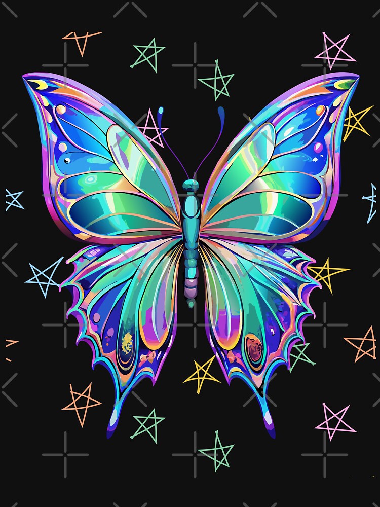 Holographic Butterfly Dreams by SebTees T-Shirts, Hoodie, Sweatshirt | BlankRebels.com (Image 3)