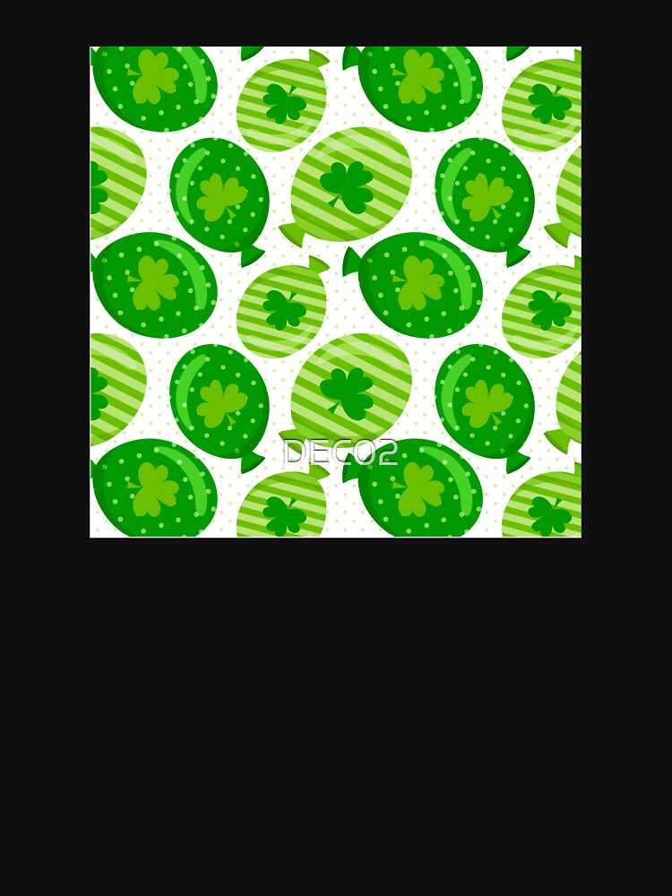 St Patrick's Day Shamrock Balloon Design by DEC02 T-Shirts, Hoodie, Sweatshirt | BlankRebels.com (Image 3)