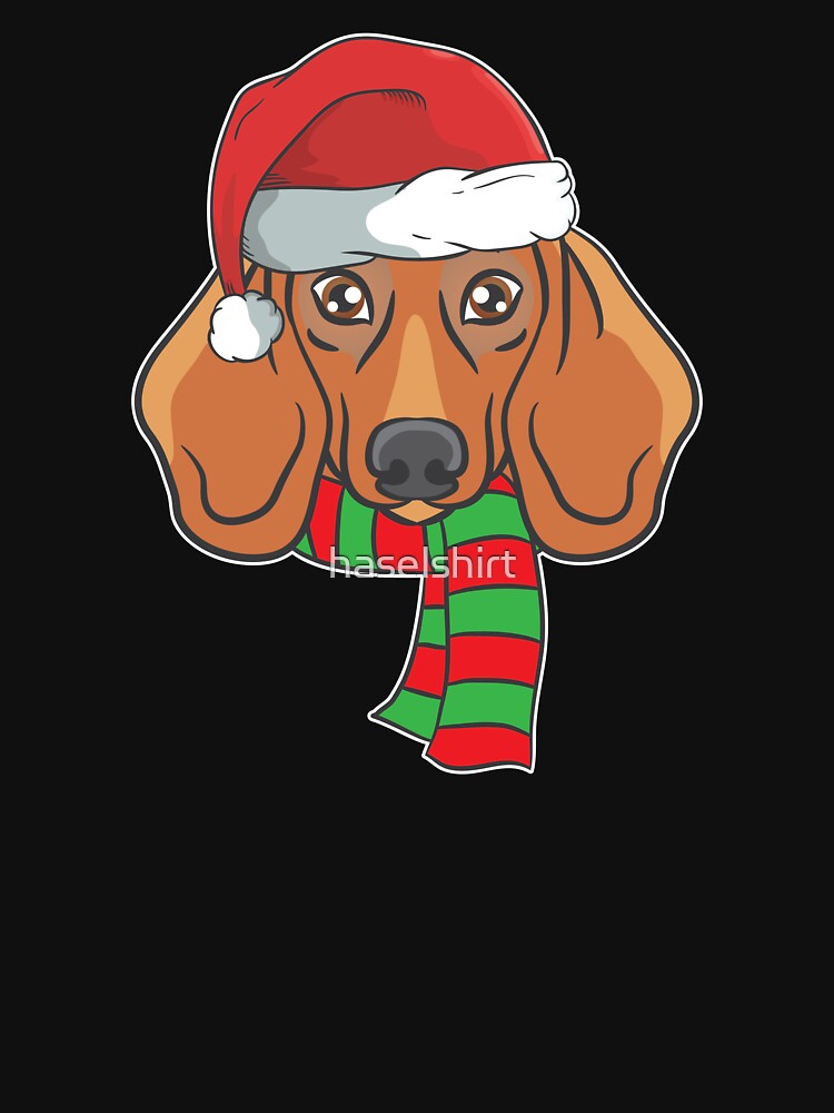 Funny Christmas Dog Xmas Santa Dachshund Holiday Gift by haselshirt T-Shirts, Hoodie, Sweatshirt | BlankRebels.com (Image 3)