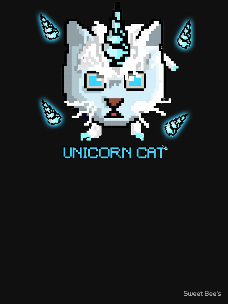 Unicorn cat pixel by Sweet Bee's T-Shirts, Hoodie, Sweatshirt | BlankRebels.com (Image 3)
