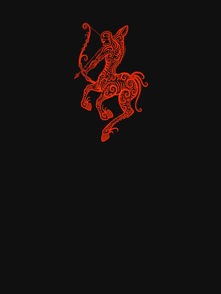 Red Sagittarius Zodiac Sign in the Stars by JeffBartels T-Shirts, Hoodie, Sweatshirt | BlankRebels.com (Image 3)