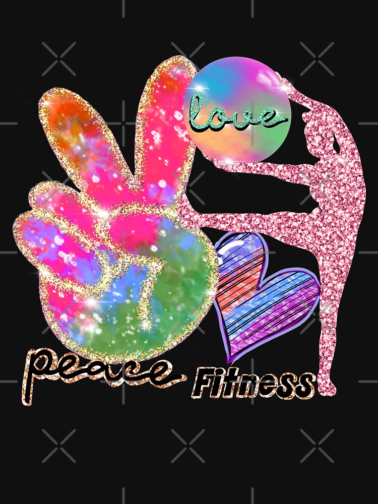 Peace Love Fitness by dalypdesign T-Shirts, Hoodie, Sweatshirt | BlankRebels.com (Image 3)