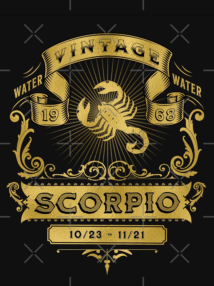 The Zodiac Sign of Scorpio Golden Vintage 1968 by rhombusOnion T-Shirts, Hoodie, Sweatshirt | BlankRebels.com (Image 3)