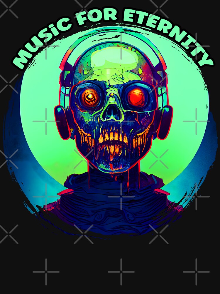 zombie listens to the music by Artbellachi T-Shirts, Hoodie, Sweatshirt | BlankRebels.com (Image 3)