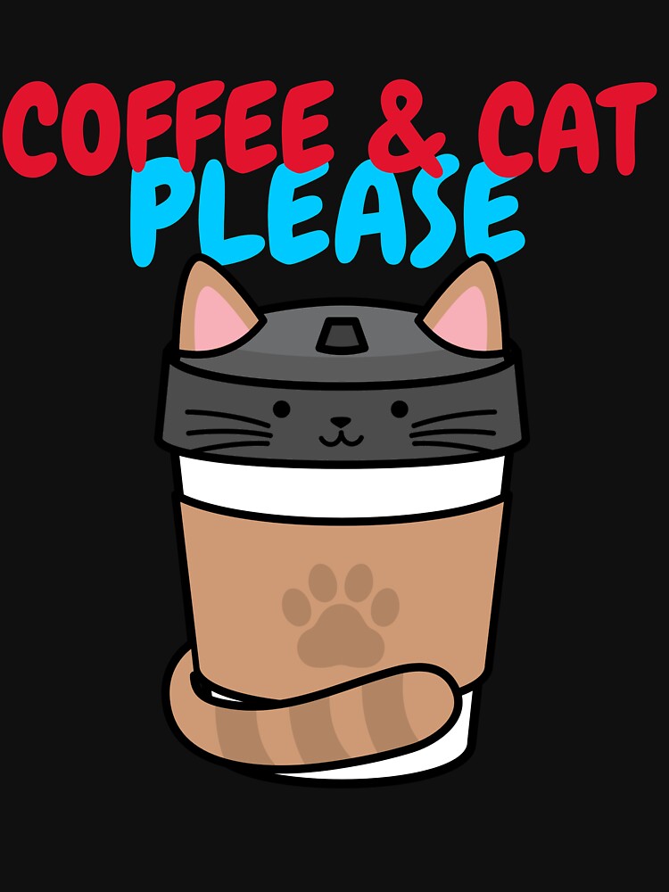 Coffee & Cat by AMBERGIGGS T-Shirts, Hoodie, Sweatshirt | BlankRebels.com (Image 3)