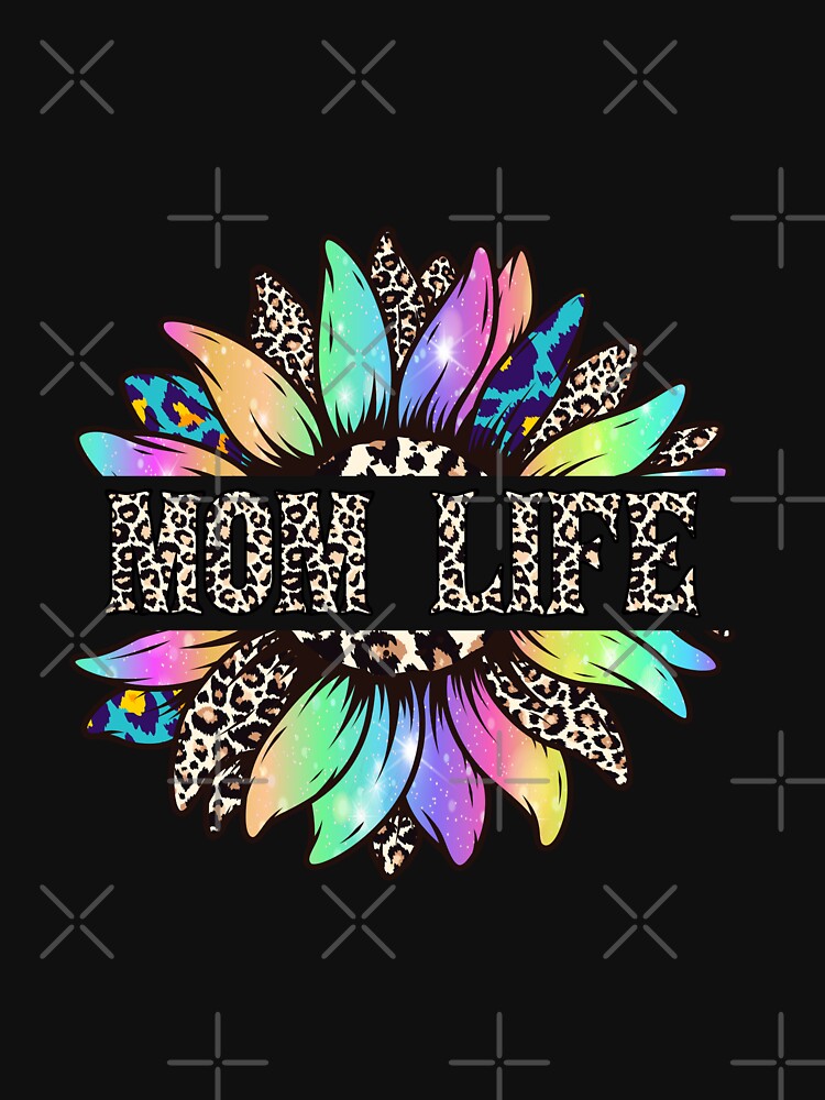Mom Life Sweatshirt,flower Leopard colorful Print T shirt, Mom Life Hoodie, Mother's Day Gift for Mom,  Mom... (Image 3)