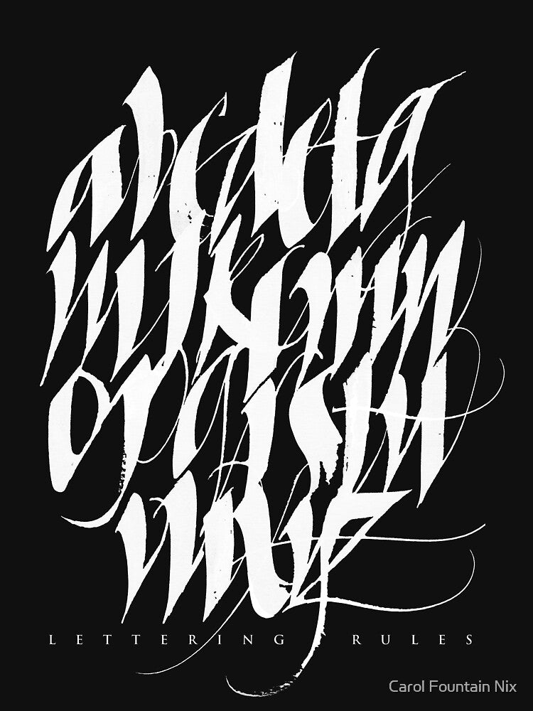 Lettering Rules by Carol Fountain Nix T-Shirts, Hoodie, Sweatshirt | BlankRebels.com (Image 3)
