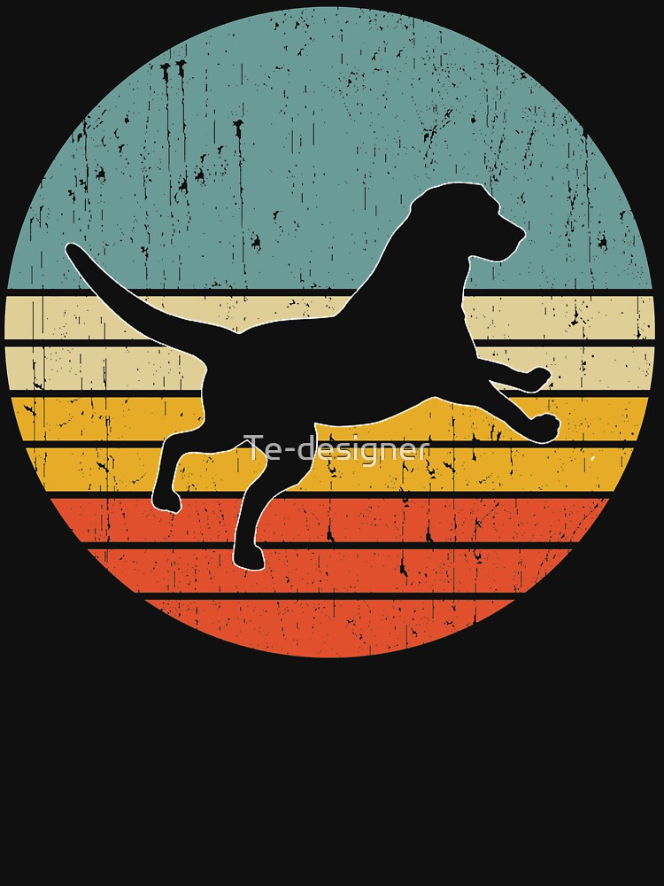 dog sunset vintage shirt dog lovers gift by Te-designer