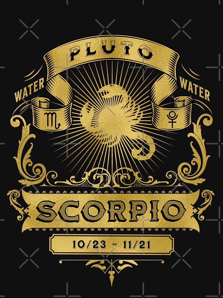 The Zodiac Sign of Scorpio Golden by rhombusOnion T-Shirts, Hoodie, Sweatshirt | BlankRebels.com (Image 3)