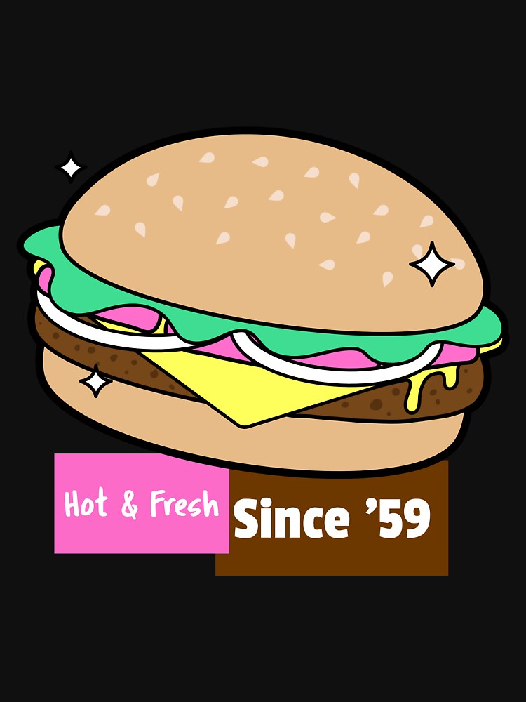 Hot & Fresh Since '59 Burger by Future Past Co. T-Shirts, Hoodie, Sweatshirt | BlankRebels.com (Image 3)