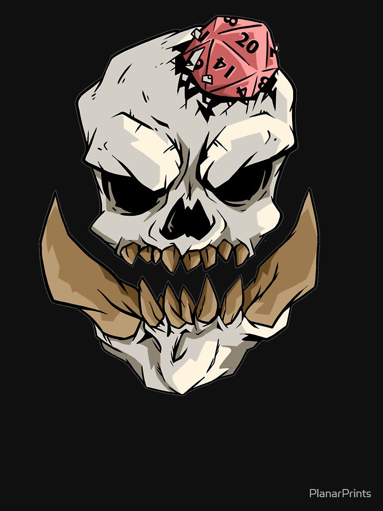 Critical Hit! Orc Skull Edition by PlanarPrints T-Shirts, Hoodie, Sweatshirt | BlankRebels.com (Image 3)