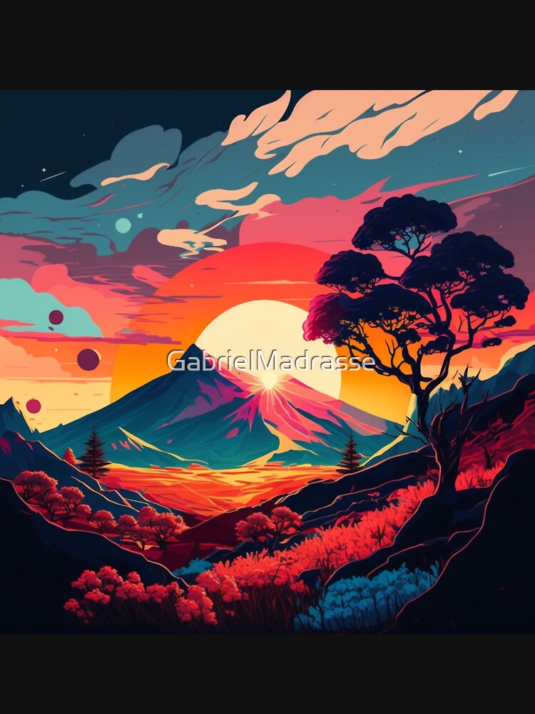 Copie de Savannah sunset by GabrielMadrasse T-Shirts, Hoodie, Sweatshirt | BlankRebels.com (Image 3)