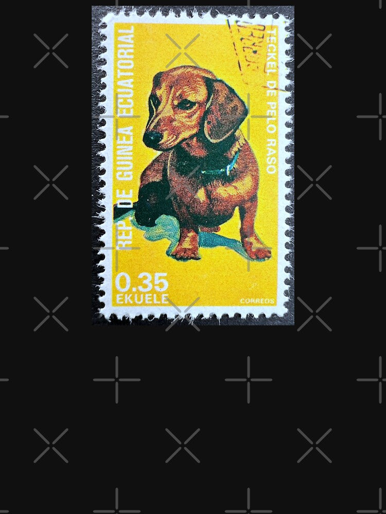 Dachsund Dog Vintage Postage Stamp by Factory57 T-Shirts, Hoodie, Sweatshirt | BlankRebels.com (Image 3)