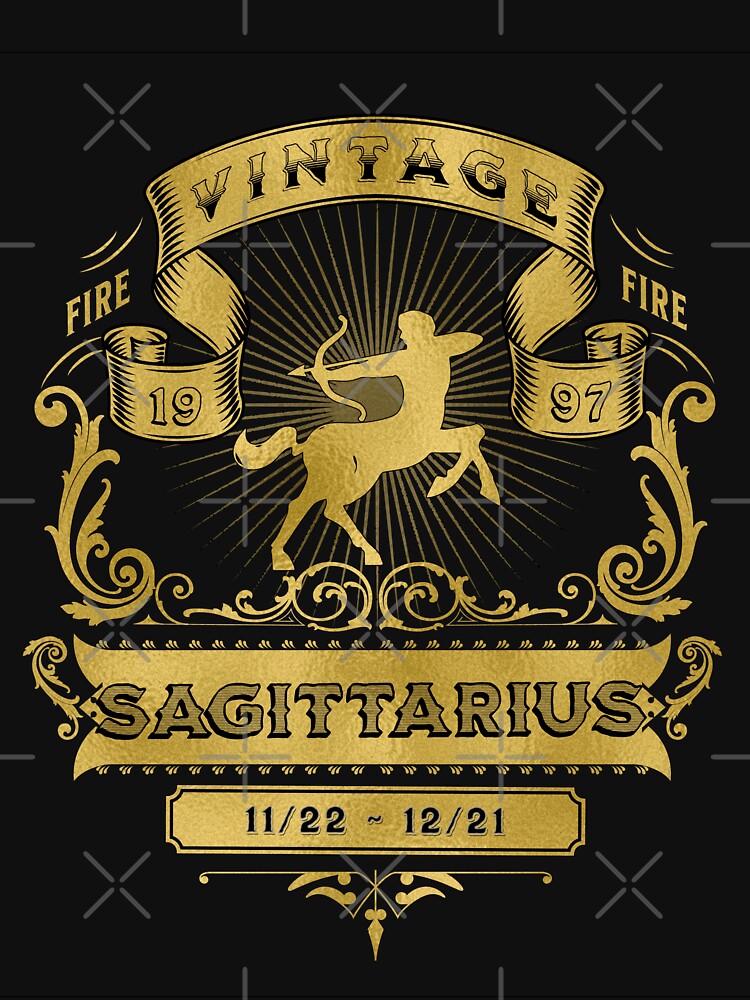 Zodiac Sign Sagittarius Golden Vintage 1997 T-Shirts, Hoodie, Sweatshirt