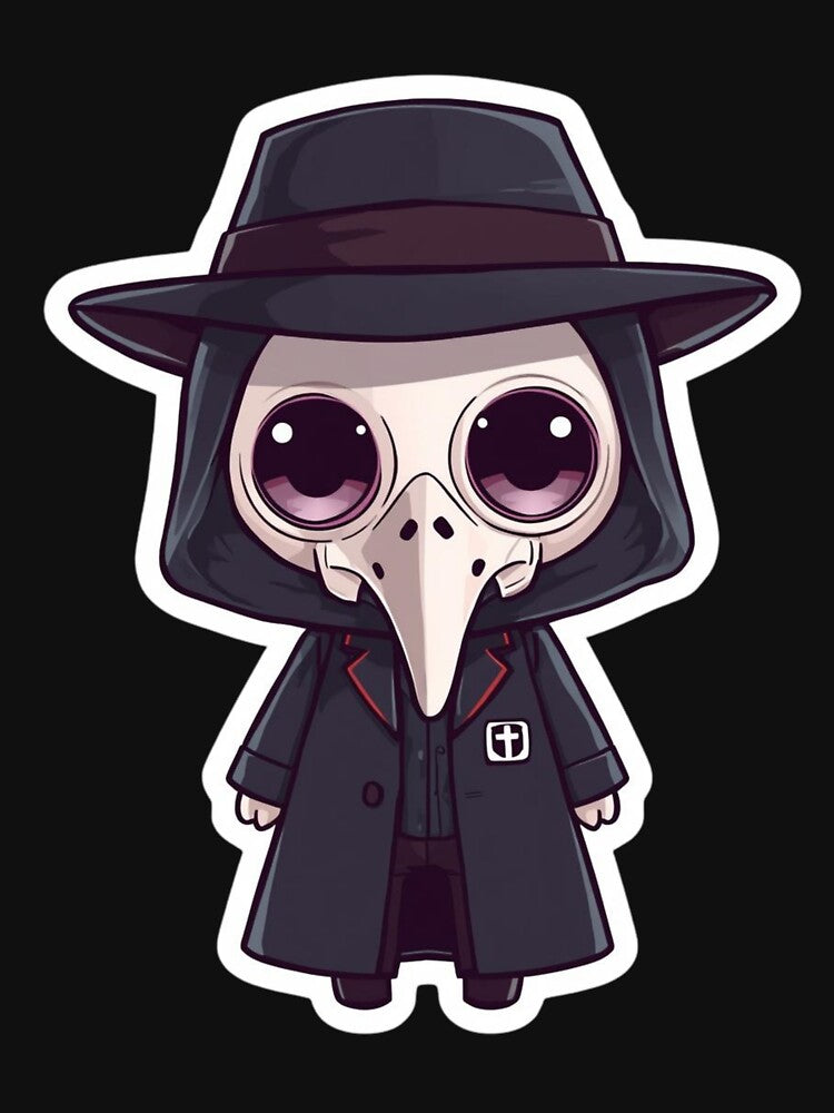 Little Plague Doctor Mascot – Dark Academia Style by LintonGriffin T-Shirts, Hoodie, Sweatshirt | BlankRebels.com (Image 3)
