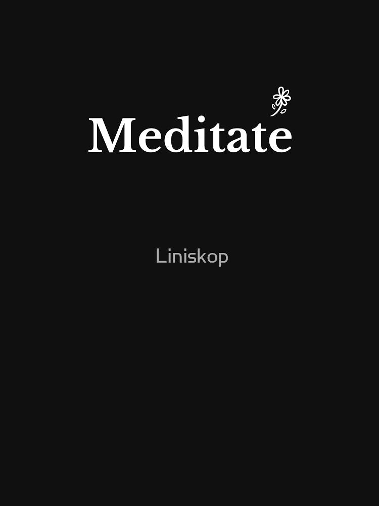 Meditate - Yoga Design by Liniskop T-Shirts, Hoodie, Sweatshirt | BlankRebels.com (Image 2)