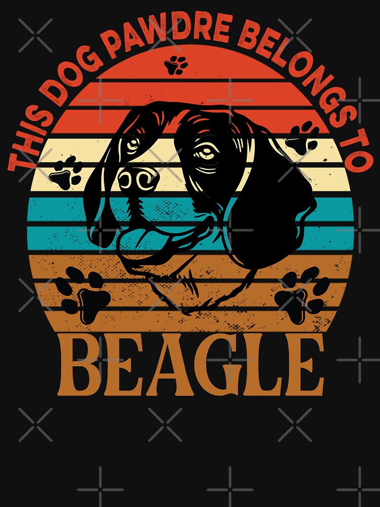 Dog Pawdre Dad Beagle Owner Vintage by Cuddlythopia T-Shirts, Hoodie, Sweatshirt | BlankRebels.com (Image 3)