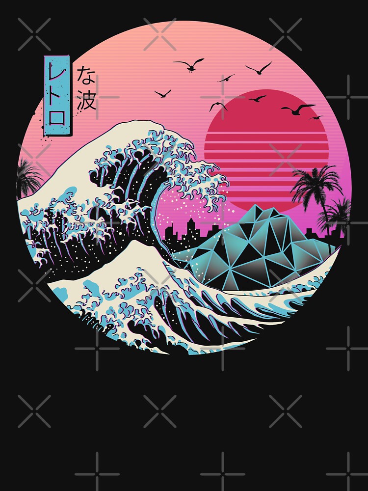 The Great Retro Wave by vincenttrinidad T-Shirts, Hoodie, Sweatshirt | BlankRebels.com (Image 3)